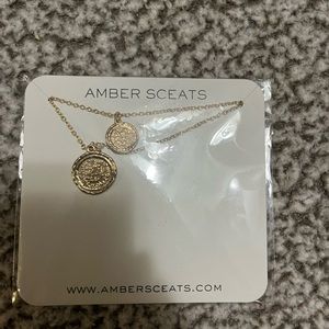 Designer Gold Necklace Amber Sceats NWT